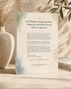 Je lichaam mag spreken